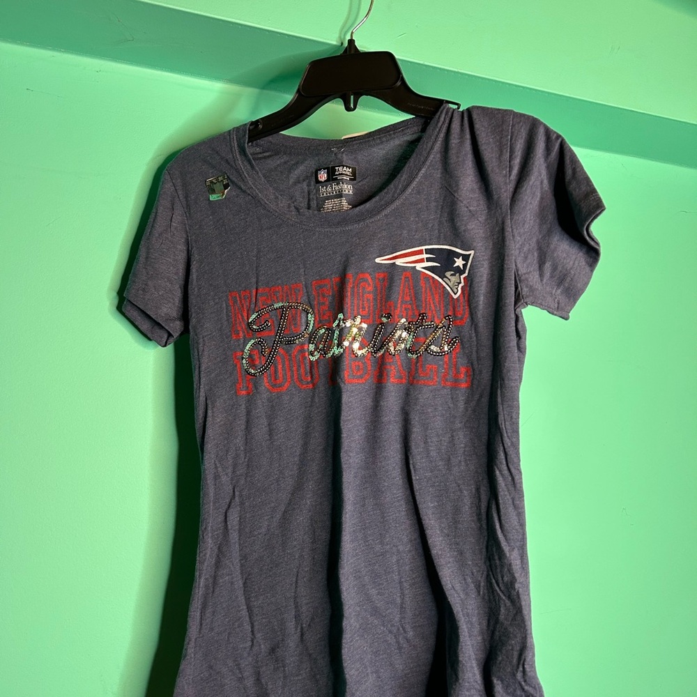 NFL Team Apparel Women's Blue T-Shirt